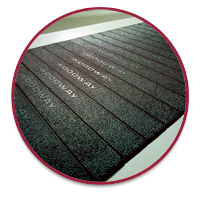 WOODWAY Rubberized Slat running Surface